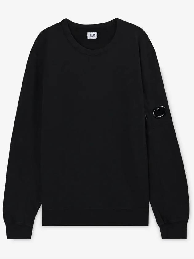 Light Fleece Sweatshirt Black - CP COMPANY - BALAAN 3