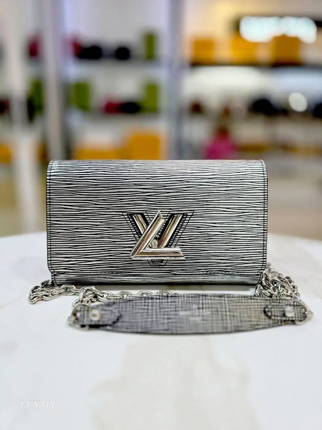 Epi Twist WOC Silver Black Shoulder Bag M62038 - LOUIS VUITTON - BALAAN 1