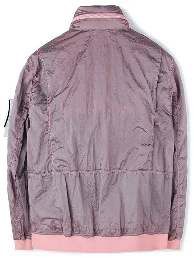 Men's Logo Patch Nylon Metal Zip-up Jacket Pink - STONE ISLAND - BALAAN 3