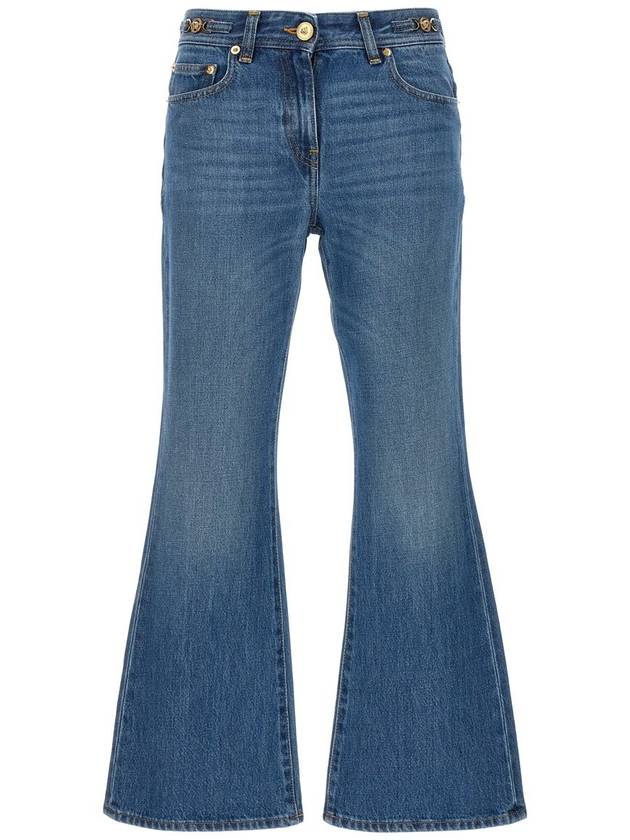 Denim Straight Pants 10141031A100231D030 Blue - VERSACE - BALAAN 2