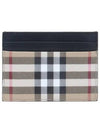 SANDON Vintage Check Card Wallet Beige - BURBERRY - BALAAN 4