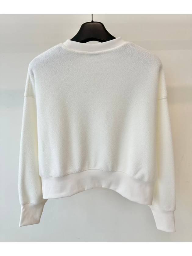 Fleece Crop Sweatshirt DQ6845 133 White WOMENS XS M L Asian Fit - NIKE - BALAAN 2