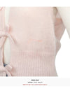 Tie String Light Mohair Vest Pink - GANNI - BALAAN 7