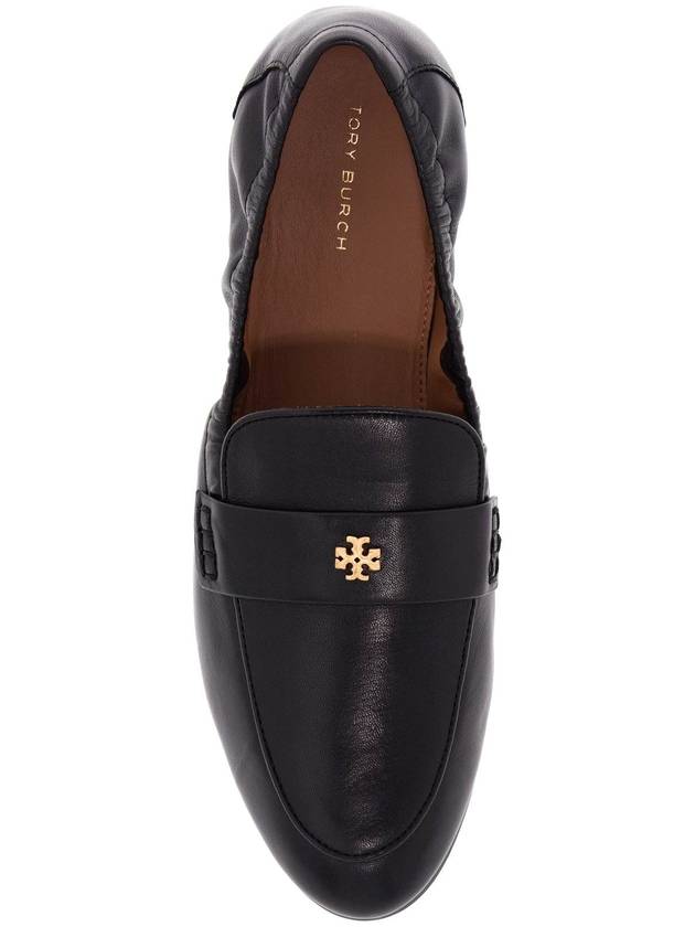 Ballet Double T Napa Leather Loafers Black - TORY BURCH - BALAAN 3