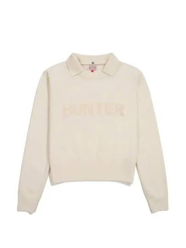 Detachable Collar Wool Sweater Ivory HBW0001AKZIVO - HUNTER - BALAAN 1