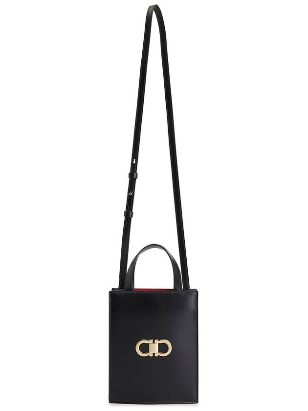 Mini Tote Bag Black - SALVATORE FERRAGAMO - BALAAN 8