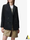 Lucy Double-Breasted Corduroy Blazer Jacket Black - A.P.C. - BALAAN 2