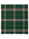 Check Print Wool Scarf Green - BURBERRY - BALAAN 2