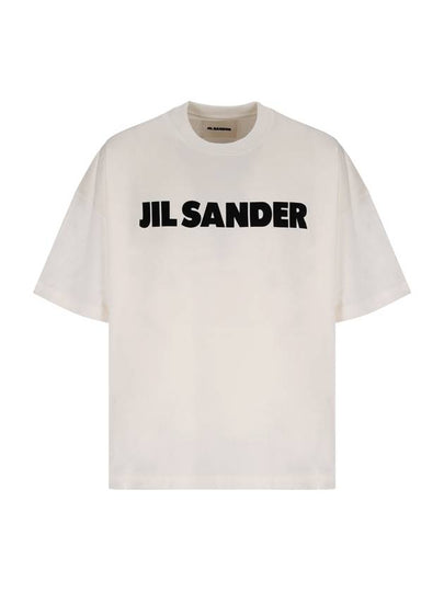 Men's Logo Cotton Short Sleeve T-Shirt White - JIL SANDER - BALAAN 2