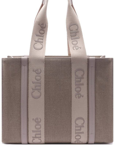 Woody Medium Tote Bag Wild Grey - CHLOE - BALAAN 2