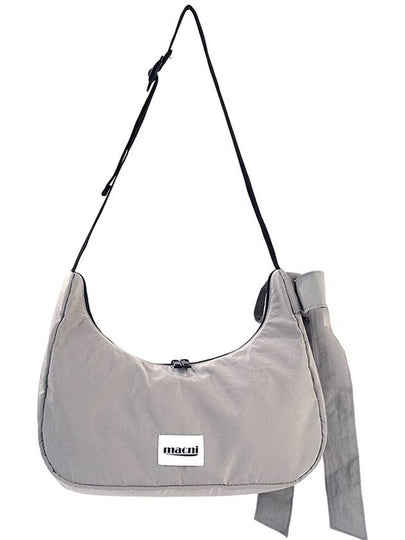 Ribbon Crescent Cross Bag Grey - MACNI - BALAAN 2