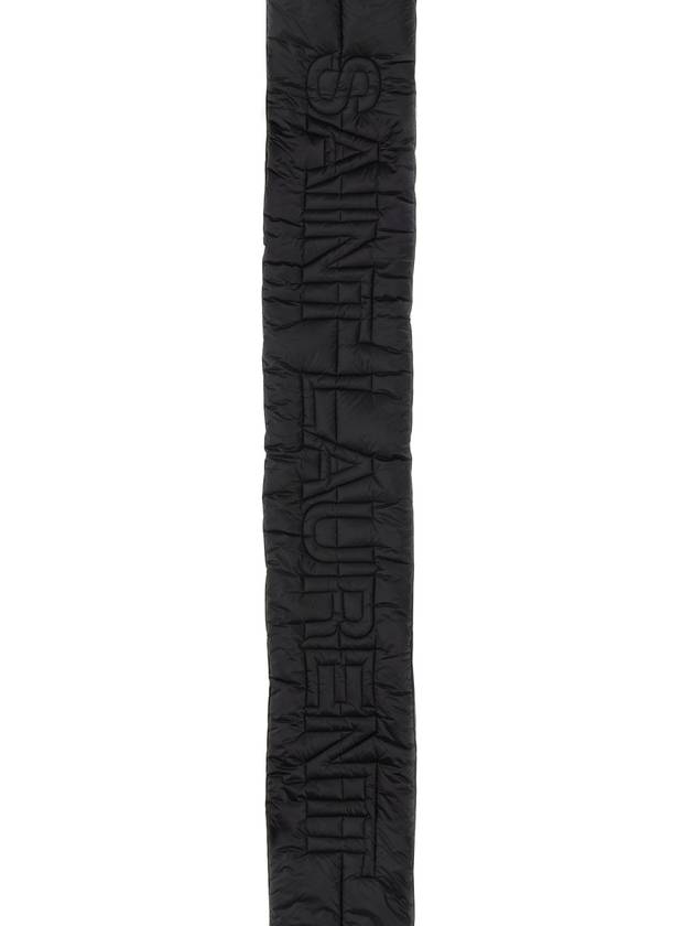 Muffler Scarf 7579543YO01 1000 BLACK - SAINT LAURENT - BALAAN 3