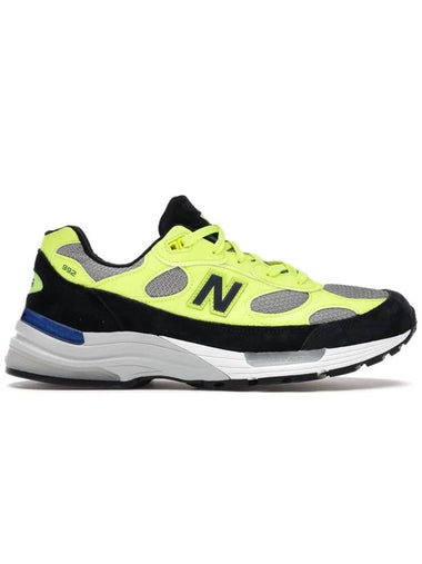 992 Low Top Sneakers Black Bright Volt - NEW BALANCE - BALAAN 1