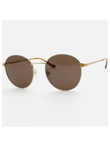 Eyewear Round Metal Sunglasses Brown - GUCCI - BALAAN 1