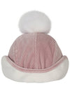 FLUFFY POMPOM EARFLAP CAPPink - PLAYBOO - BALAAN 2