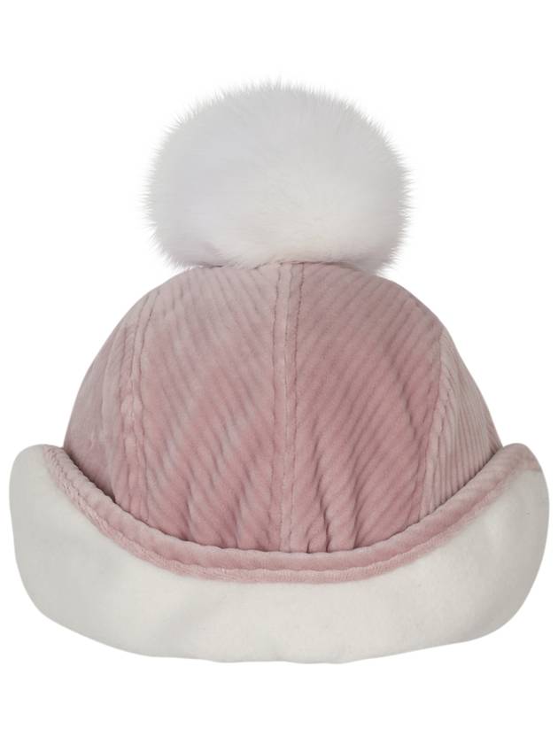 FLUFFY POMPOM EARFLAP CAPPink - PLAYBOO - BALAAN 2