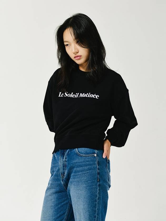 Brushed Options Logo Sweat Shirts BLACK - LE SOLEIL MATINEE - BALAAN 4