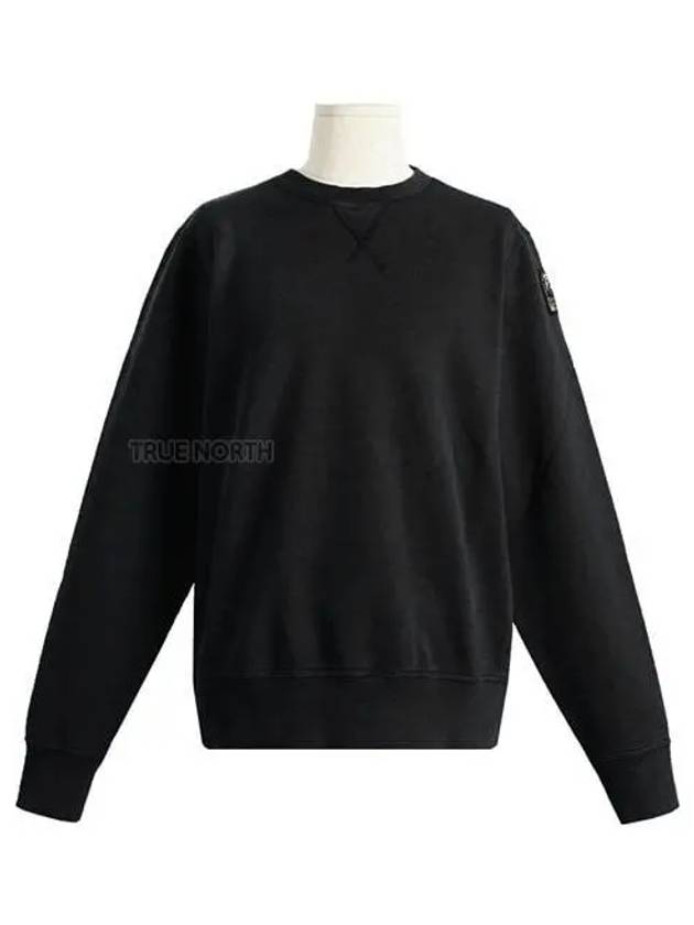 Men s PMFLEBF01 541 Caleb Basic Logo Patch Sweatshirt Black 1060791 - PARAJUMPERS - BALAAN 1