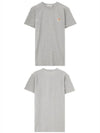 Fox Head Patch Classic Short Sleeve T-Shirt Grey Melange - MAISON KITSUNE - BALAAN 6