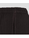 Skirt hatching pleated dark brown size 2 - ISSEY MIYAKE - BALAAN 7