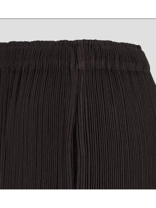 Skirt hatching pleated dark brown size 2 - ISSEY MIYAKE - BALAAN 7