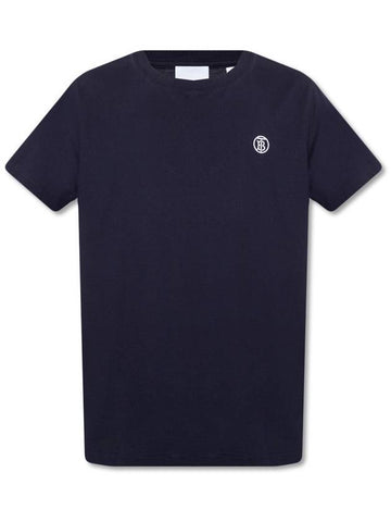 TB Embroidered Short Sleeve T-shirt Navy - BURBERRY - BALAAN 1