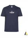 Men's Metropolis Logo Graphic Short Sleeve T-Shirt Navy - CP COMPANY - BALAAN 2