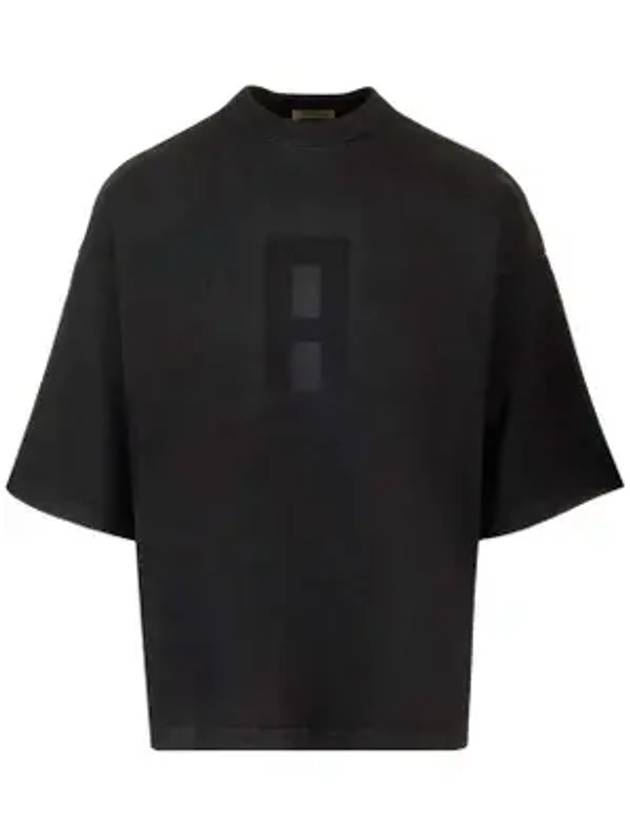 Airbrush 8 Number Print Short Sleeve T-Shirt Black - FEAR OF GOD - BALAAN 1