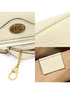 719885 White leather enamel GG logo WEB Ophidia mini cross bag - GUCCI - BALAAN 7