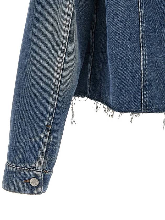 Mm6 Maison Margiela Raw Cut Denim Jacket - MAISON MARGIELA - BALAAN 4