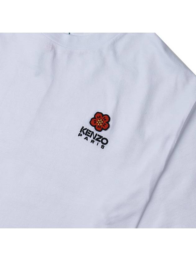 Boke Flower Crest Short Slevee T Shirt White - KENZO - BALAAN 6