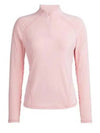 Women's Golf Silky Tech Nylon Ruched Quarter Zip Pullover Pink - G/FORE - BALAAN 2