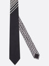 Oblique Straight Tie Black - DIOR - BALAAN 2