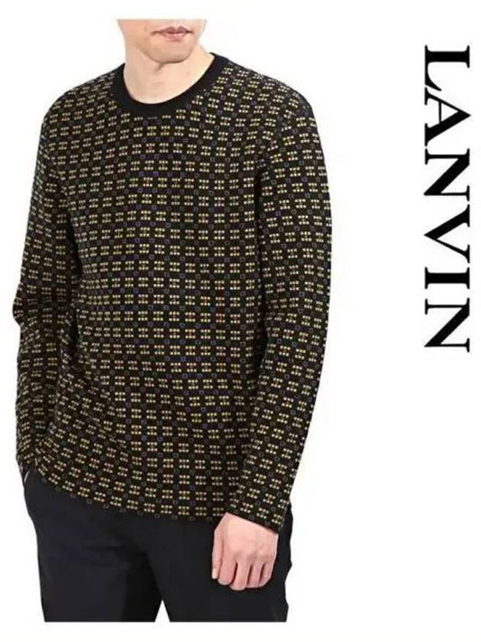 Geometric crew neck knit 270655 - LANVIN - BALAAN 1