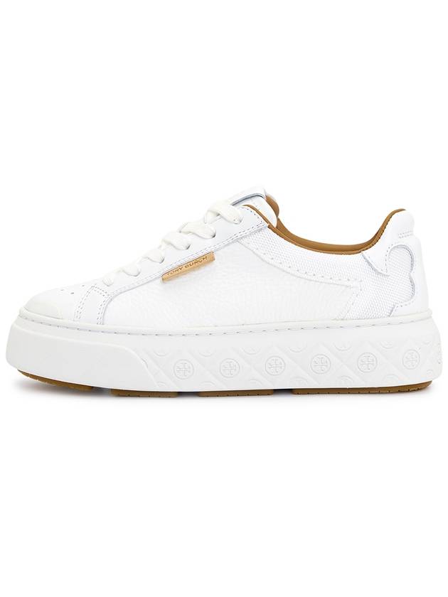 Ladybug Leather Low Top Sneakers White - TORY BURCH - BALAAN 5