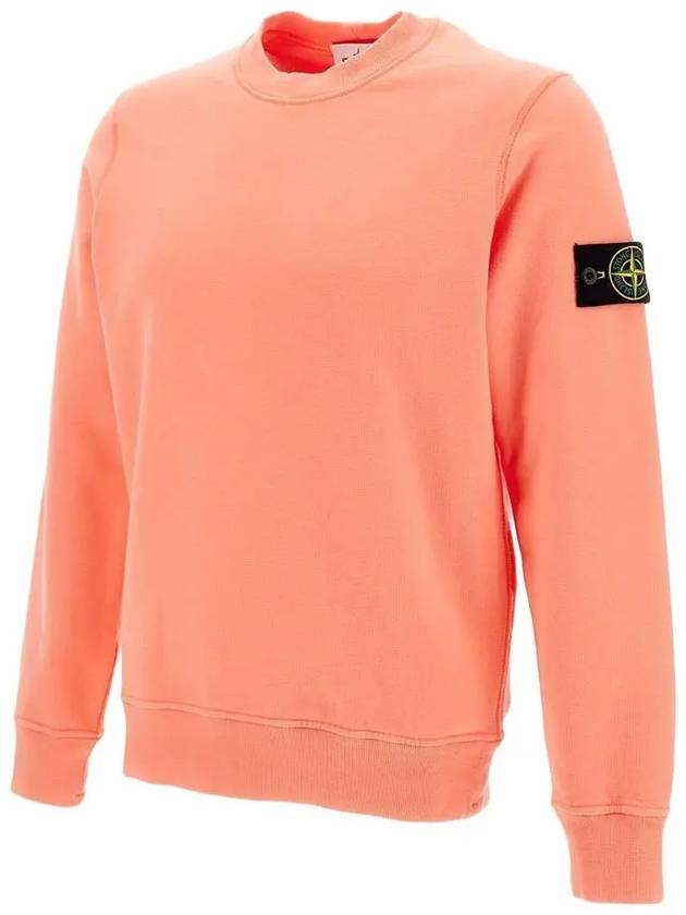 Wappen Patch Crew Neck Sweatshirt Peach - STONE ISLAND - BALAAN 4