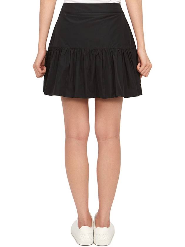 Taffeta Mini A-Line Skirt Black - MONCLER - BALAAN 5