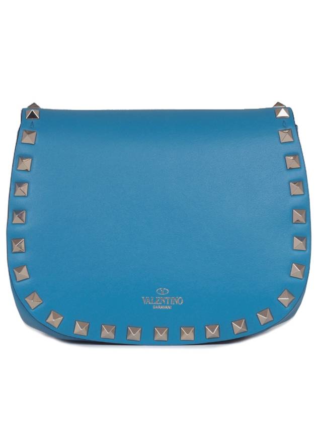 Rockstud Mini Chain Cross Bag LW2P0451 BOL L04 Blue - VALENTINO - BALAAN 4