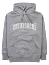 Coeur Sacre Embroidered Lettering Logo Hoodie Grey - AMI - BALAAN 11