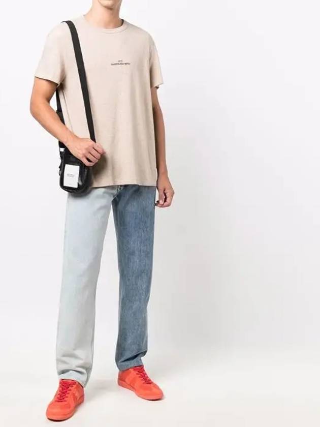 Reverse Logo Short Sleeve T-Shirt Beige - MAISON MARGIELA - BALAAN 4