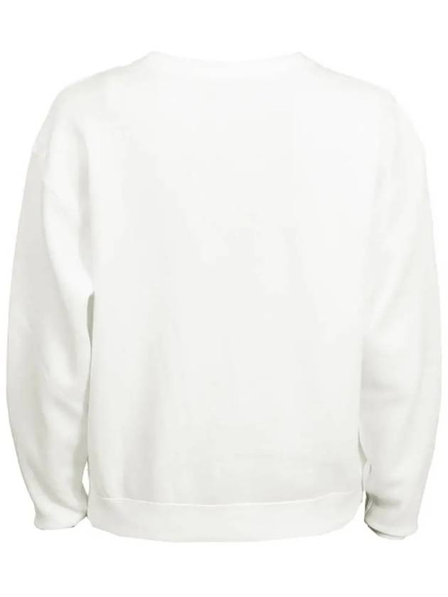 Embroidered Logo Cotton Sweatshirt White - POLO RALPH LAUREN - BALAAN 4