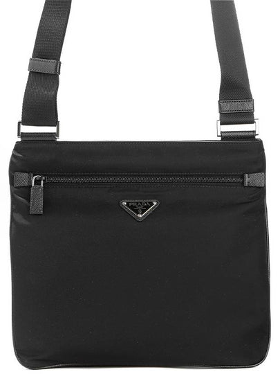 Nylon Triangle Logo Cross Bag Black - PRADA - BALAAN 2