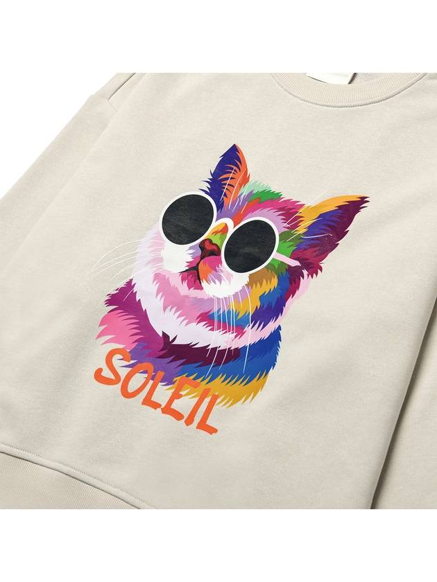 Brushed Options Fancy Light Cat Sweat Shirts GREIGE - LE SOLEIL MATINEE - BALAAN 3