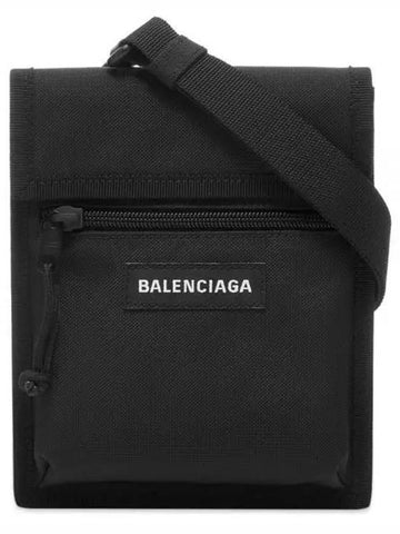 Explorer Small Strap Nylon Cross Bag Black - BALENCIAGA - BALAAN 1