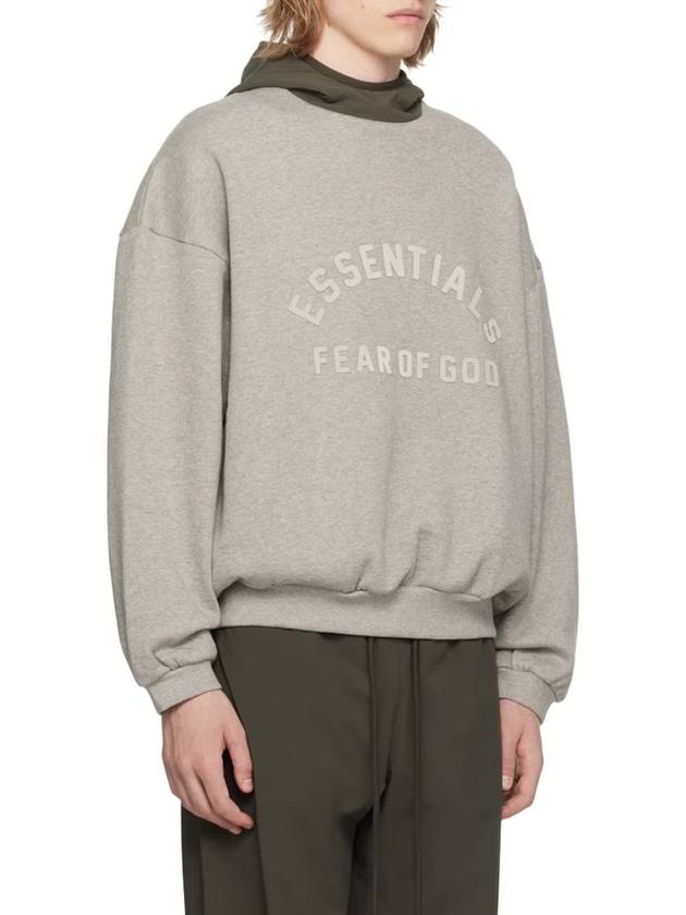 Men s Bonding Logo Fleece Hood Gray 202SP244313F - FEAR OF GOD ESSENTIALS - BALAAN 2