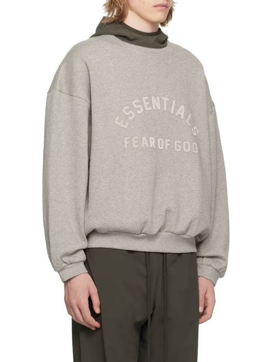 Men s Bonding Logo Fleece Hood Gray 202SP244313F - FEAR OF GOD ESSENTIALS - BALAAN 2