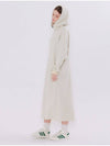 Shirring Hooded Long Dress Oatmeal - METAPHER - BALAAN 2