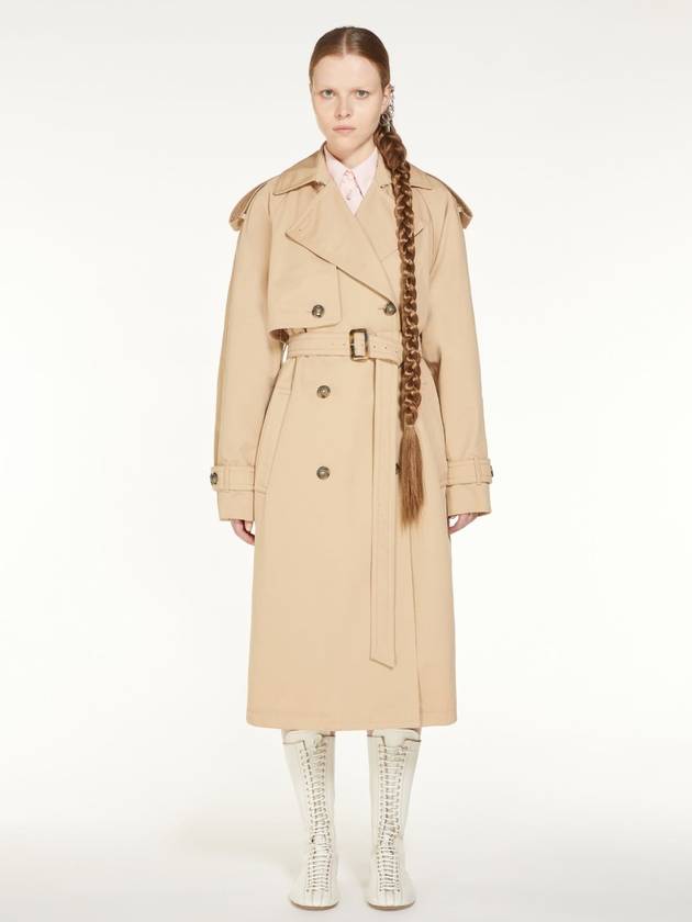 Zabora Water Repellent Trench Coat Beige - MAX MARA - BALAAN 4