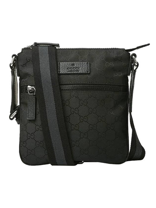 Micro GG Ssima Canvas Messenger Bag Black - GUCCI - BALAAN 1