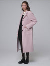 Single breasted Wool long coat Pink - OPENING SUNSHINE - BALAAN 3